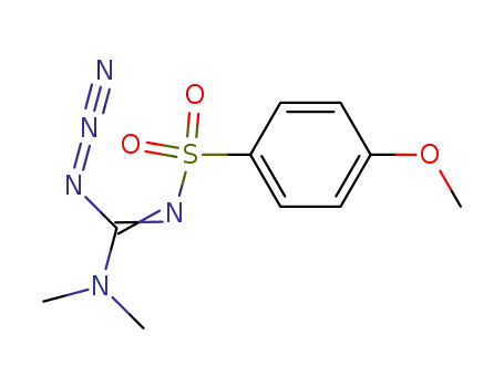 Molecular Structure of 84274-74-8 (N-<Azido(dimethylamino)methylen>-4-methoxybenzolsulfonamid)