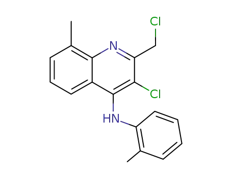 (3-chloro-2-chloromethyl-8-methyl-[4]quinolyl)-<i>o</i>-tolyl-amine