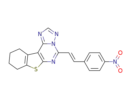 4-[(E)-2-(4-Nitro-phenyl)-vinyl]-7,8,9,10-tetrahydro-6-thia-1,3,3a,5-tetraaza-cyclopenta[c]fluorene
