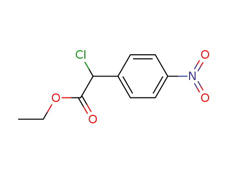Molecular Structure of 102333-76-6 (ethyl 2-chloro-2-(4-nitrophenyl)ethanoate)