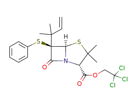 2,2,2-trichloroethyl 6α-(3-methylbut-1-en-3-yl)-6β-phenylthiopenicillanate