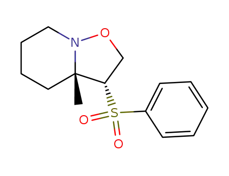 (3R,3aS)-3-Benzenesulfonyl-3a-methyl-hexahydro-isoxazolo[2,3-a]pyridine