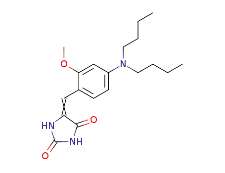 5-[1-(4-Dibutylamino-2-methoxy-phenyl)-meth-(Z)-ylidene]-imidazolidine-2,4-dione