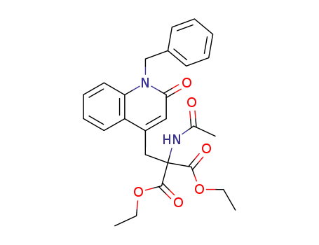 2-Acetylamino-2-(1-benzyl-2-oxo-1,2-dihydro-quinolin-4-ylmethyl)-malonic acid diethyl ester