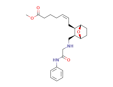 (Z)-7-{(1S,2R,3R,4R)-3-[(Phenylcarbamoylmethyl-amino)-methyl]-7-oxa-bicyclo[2.2.1]hept-2-yl}-hept-5-enoic acid methyl ester