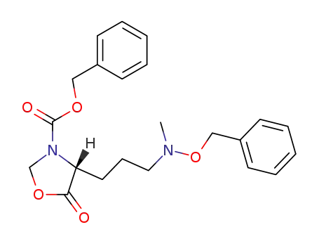 (R)-4-[3-(Benzyloxy-methyl-amino)-propyl]-5-oxo-oxazolidine-3-carboxylic acid benzyl ester