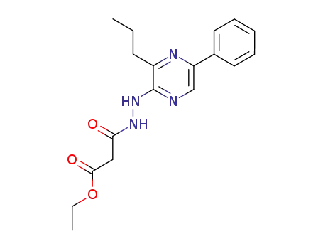 [N'-(5-Phenyl-3-propyl-pyrazin-2-yl)-hydrazinocarbonyl]-acetic acid ethyl ester