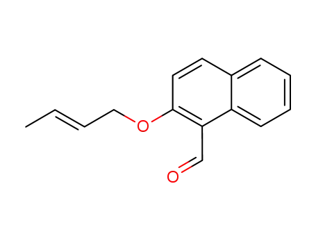 Molecular Structure of 108120-31-6 (2-[((E)-but-2-enyl)oxy]-naphthalene-1-carbaldehyde)