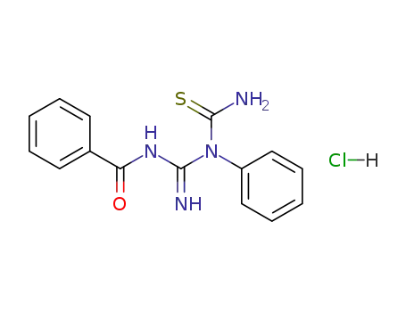 Molecular Structure of 75127-69-4 (1-(Benzoylformamidino)-1-phenylthiocarbamide hydrochloride)