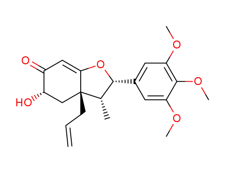 (2S,3R,3aS,5S)-3a-Allyl-5-hydroxy-3-methyl-2-(3,4,5-trimethoxy-phenyl)-3,3a,4,5-tetrahydro-2H-benzofuran-6-one