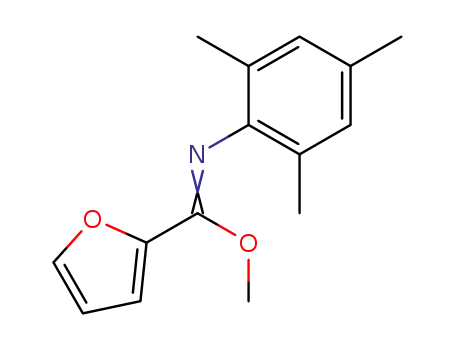Molecular Structure of 156330-50-6 (methyl N-(2,4,6-trimethyl)phenylfuran-2-carboximidate)