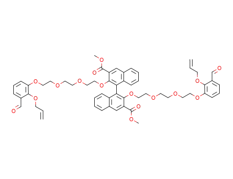 2,2'-Bis<2-<2-<2-<3-formyl-2-(2-propenyloxy)phenoxy>ethoxy>ethoxy>ethoxy>-<1,1'-binaphthalene>-3,3'-dicarboxylic acid dimethyl ester