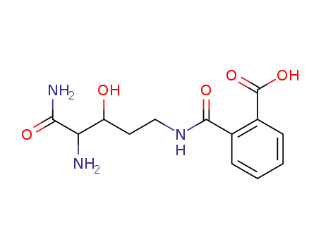 Molecular Structure of 130712-30-0 (N-(4-Amino-4-carbamoyl-3-hydroxy-butyl)-phthalamic acid)