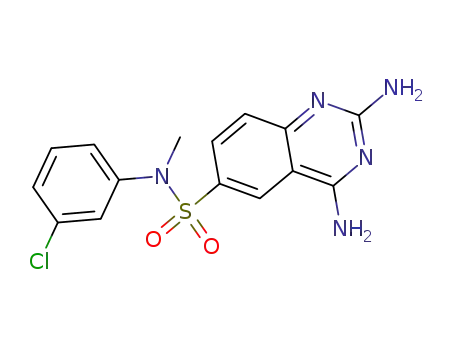 2,4-diamino-N-(3-chlorophenyl)-N-methylquinazoline-6-sulfonamide