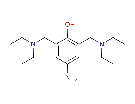 Molecular Structure of 51388-09-1 (Phenol, 4-amino-2,6-bis[(diethylamino)methyl]-)