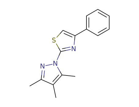 3,4,5-trimethyl-1-(4-phenyl-1,3-thiazol-2-yl)pyrazole cas  82100-73-0