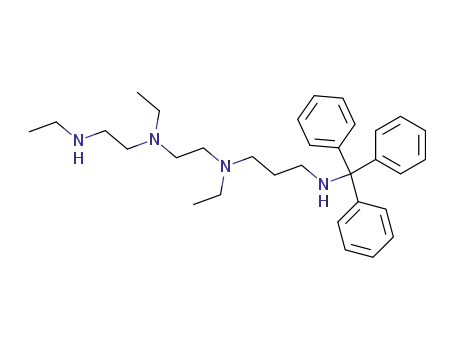 Molecular Structure of 133146-54-0 (N-Ethyl-N-{2-[ethyl-(2-ethylamino-ethyl)-amino]-ethyl}-N'-trityl-propane-1,3-diamine)