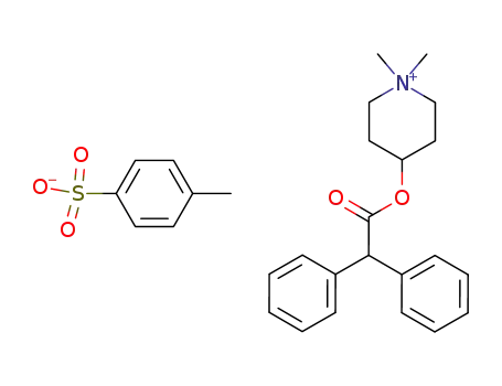 (1,1-dimethyl-3,4,5,6-tetrahydro-2H-pyridin-4-yl) 2,2-diphenylacetate; 4-methylbenzenesulfonic acid