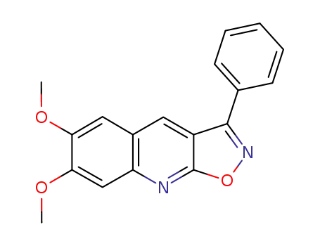 Isoxazolo[5,4-b]quinoline, 6,7-dimethoxy-3-phenyl-