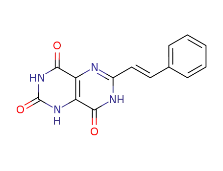 Pyrimido[5,4-d]pyrimidine-2,4,8(3H)-trione,
1,5-dihydro-6-[(1E)-2-phenylethenyl]-