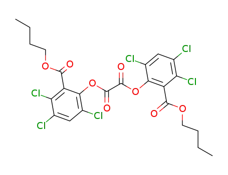 Molecular Structure of 30431-50-6 (Ethanedioic acid, bis[2-(butoxycarbonyl)-3,4,6-trichlorophenyl] ester)
