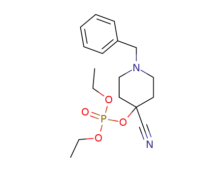 Phosphoric acid 1-benzyl-4-cyano-piperidin-4-yl ester diethyl ester