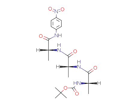 Molecular Structure of 50439-37-7 (N-(tert-butoxycarbonyl)alanylalanyl-N-(4-nitrophenyl)alaninamide)