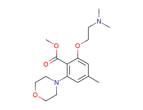 2-(2'-Dimethylamino)ethoxy-4-methyl-6-morpholino-benzoesaeuremethylester