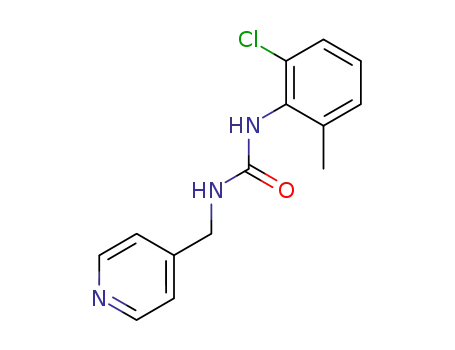 Molecular Structure of 124441-49-2 (N-(2-chloro-6-methylphenyl)-N'-(4-pyridinyl)urea)