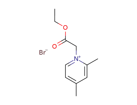 Molecular Structure of 95047-62-4 (1-(2-ethoxy-2-oxoethyl)-2,4-dimethylpyridin-1-ium bromide)