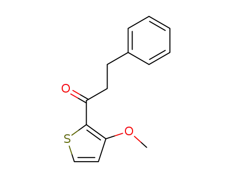 Molecular Structure of 83261-33-0 (1-(3-Methoxy-2-thienyl)-3-phenyl-1-propanon)