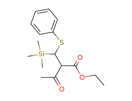 ethyl phenylthio(trimethylsilyl)methylacetoacetate