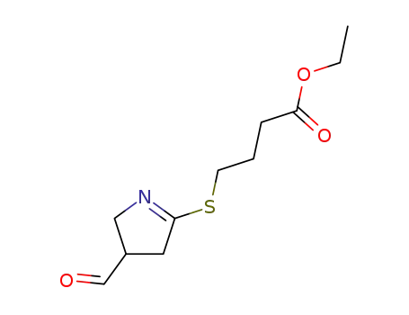 4-(4-Formyl-4,5-dihydro-3H-pyrrol-2-ylsulfanyl)-butyric acid ethyl ester