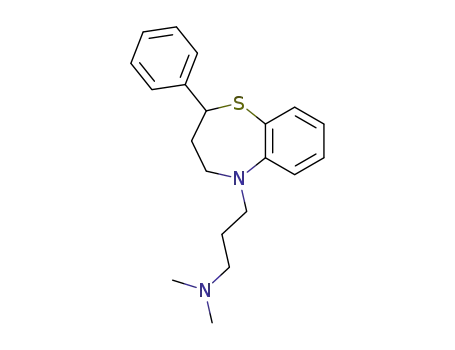 dimethyl-[3-(2-phenyl-3,4-dihydro-2<i>H</i>-benzo[<i>b</i>][1,4]thiazepin-5-yl)-propyl]-amine
