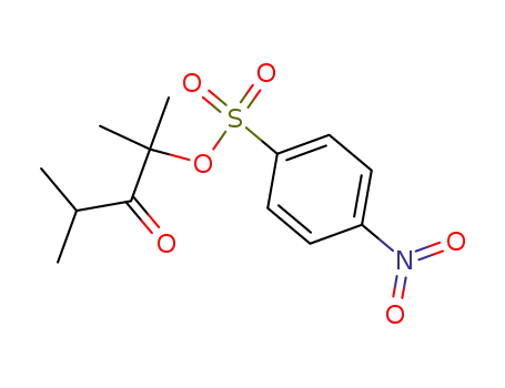 Molecular Structure of 98990-67-1 (2,4-dimethyl-2-<(p-nitrophenyl)sulfonyloxy>-3-pentanone)