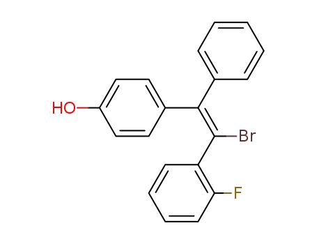 Molecular Structure of 851-41-2 (4-[(Z)-2-bromo-2-(2-fluorophenyl)-1-phenylethenyl]phenol)