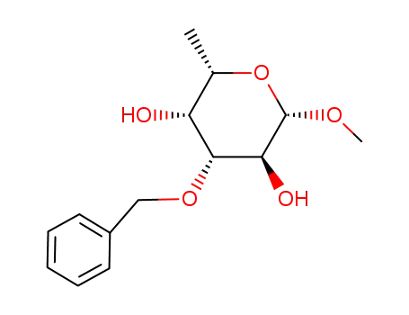 Molecular Structure of 135041-33-7 (methyl 3-O-benzyl-β-L-fucopyranoside)