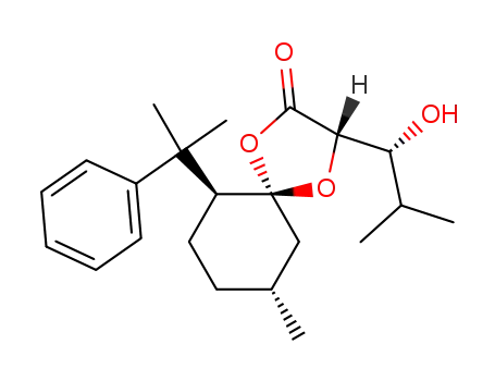 (3S,5R,6S,9R)-3-((R)-1-Hydroxy-2-methyl-propyl)-9-methyl-6-(1-methyl-1-phenyl-ethyl)-1,4-dioxa-spiro[4.5]decan-2-one