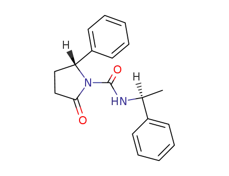 Molecular Structure of 90460-02-9 (N-<(S)-1-phenylethyl>-5-phenyl-2-pyrrolidone-1-carboxamide)