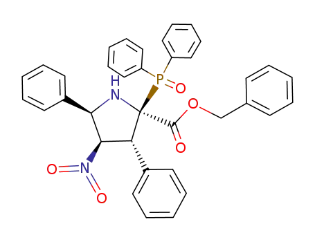 (2α,3α,4β,5β)-(+/-)-Phenylmethyl 2-(diphenylphosphinoyl)-4-nitro-3,5-diphenyl-2-pyrrolidinecarboxylate