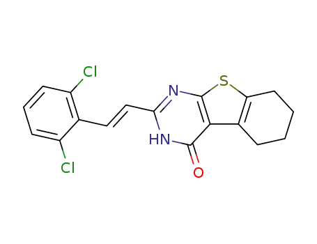 2-[(E)-2-(2,6-Dichloro-phenyl)-vinyl]-5,6,7,8-tetrahydro-3H-benzo[4,5]thieno[2,3-d]pyrimidin-4-one