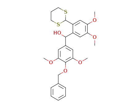 (4-Benzyloxy-3,5-dimethoxy-phenyl)-(2-[1,3]dithian-2-yl-4,5-dimethoxy-phenyl)-methanol