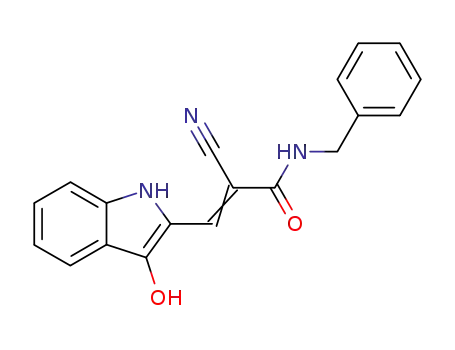 2-Propenamide, 2-cyano-3-(3-hydroxy-1H-indol-2-yl)-N-(phenylmethyl)-