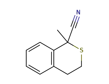 Molecular Structure of 62525-49-9 (1H-2-Benzothiopyran-1-carbonitrile, 3,4-dihydro-1-methyl-)