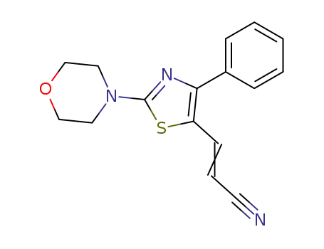 2-Propenenitrile, 3-[2-(4-morpholinyl)-4-phenyl-5-thiazolyl]-, (E)-