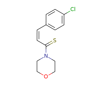 Morpholine,4-[3-(4-chlorophenyl)-1-thioxo-2-propenyl]-, (E)- (9CI)