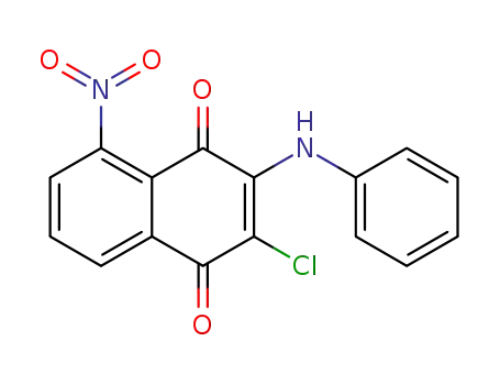 1,4-Naphthalenedione, 2-chloro-5-nitro-3-(phenylamino)-