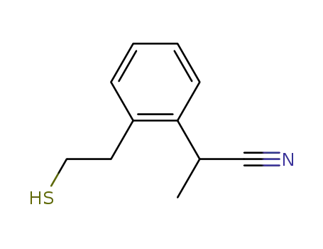 2-<2-(2-Mercaptoethyl)phenyl>propannitril