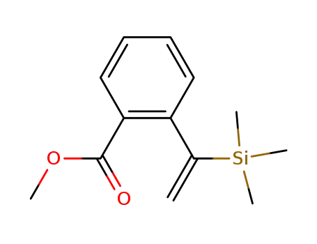 Molecular Structure of 119327-37-6 (trimethyl<1-(2-carbomethoxyphenyl)ethenyl>silane)