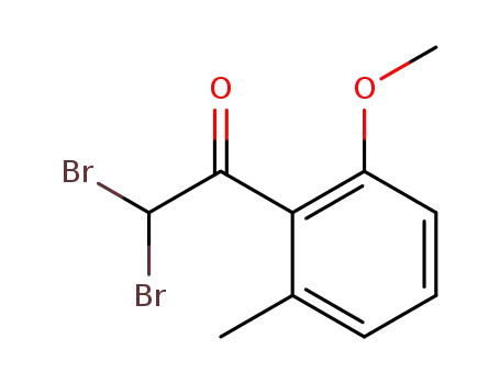 2,2-dibromo-1-(2-methoxy-6-methylphenyl)ethanone